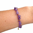 Amethyst-Armband mit Goldfluss und Hämatit, verstellbar