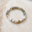 Damenarmband aus Halbedelsteinen mit Citrin & Mondstein