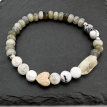 Damenarmband aus Halbedelsteinen mit Citrin & Mondstein