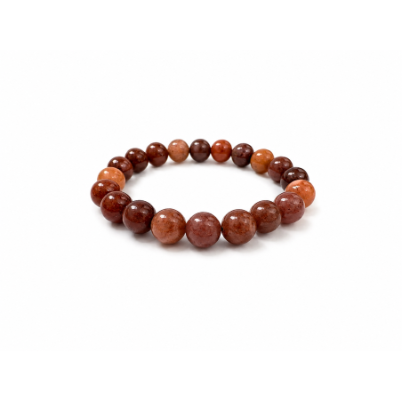 Handgefertigtes Armband aus braunem Aventurin
