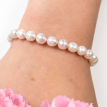 Klassisches Perlenarmband aus natürlichen Süßwasserperlen